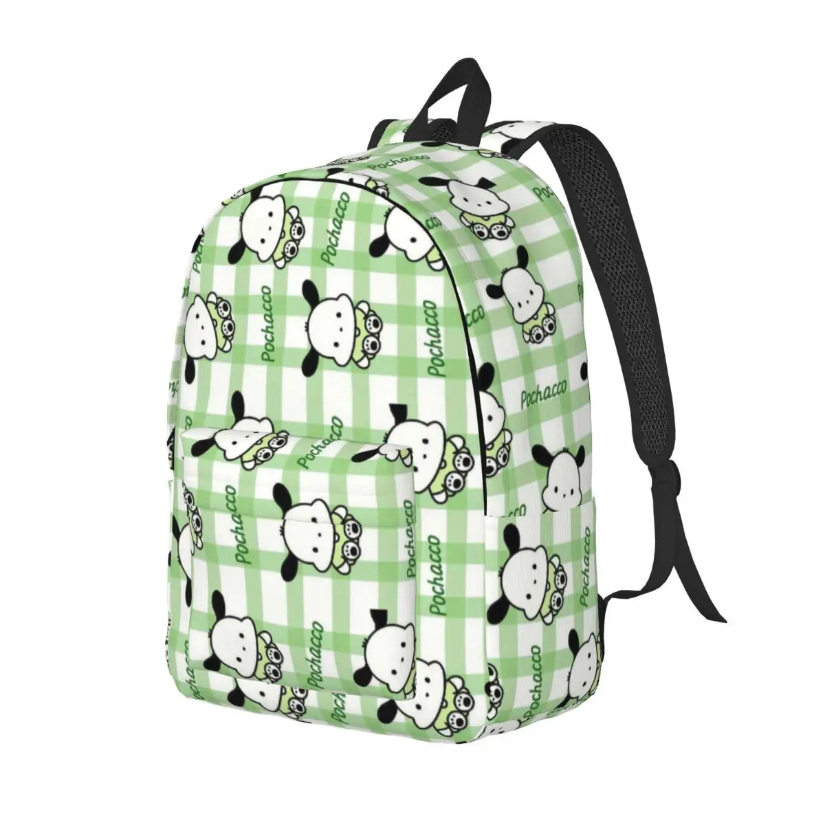 Cute Pochacco Cartoon Backpack for Men Women Casual Student Work Daypack Kawaii Dog Laptop Computer Canvas Bags Sports