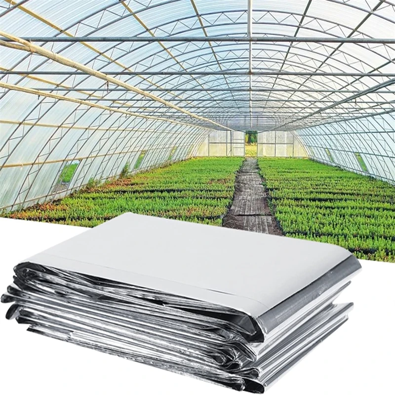 1-10PCS Silver Plant Hydroponic Highly Reflective Mylar Film Grow Light Accessories Greenhouse Reflectance Coating Plant Covers