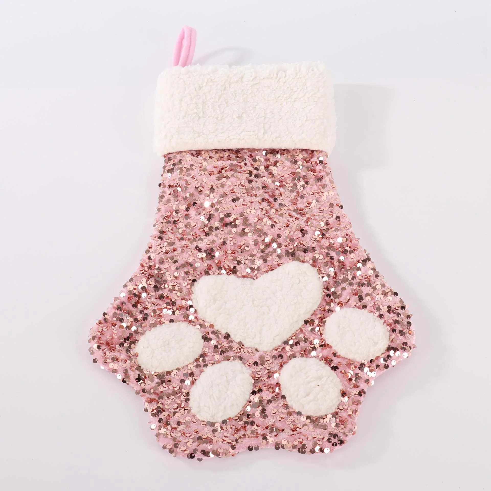 جوارب عيد الميلاد المتلألئة مع بريق مثالي لزينة عيد الميلاد والمدفأة العائلية وديكورات شجرة عيد الميلاد