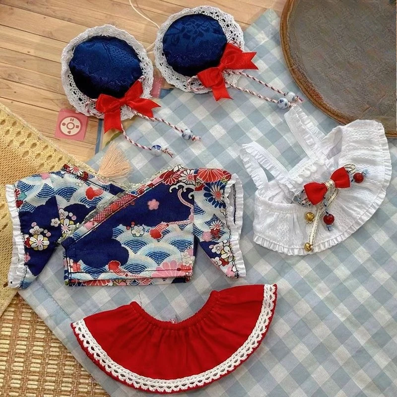 

20cm cotton doll clothing - New Chinese-style folk costume skirt series - Cotton doll Spring Festival formal dress set