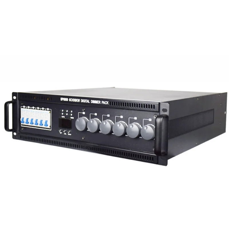 digital dimmer switch stage6 Silicon box  channels 6 *6 kw  Digital Dimmer Pack  for stage light equipment