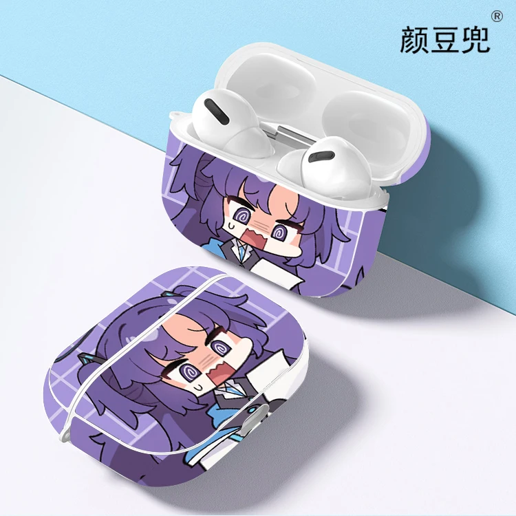 

Hayase Yūka ユウカ Anime Blue Archive For Apple AirPods 2 1 Case Black Silicone Protective Cover for AirPods Pro2 Case For AirPods3