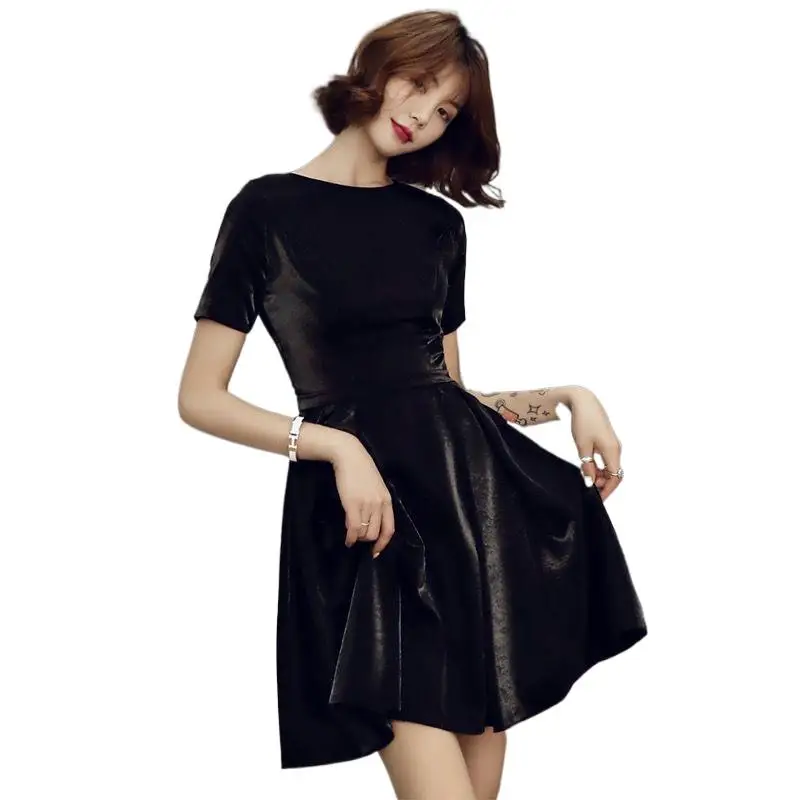 New 2024 Summer fashion Elegant women velour dress,sexy mini party dress  dress    Vestidos