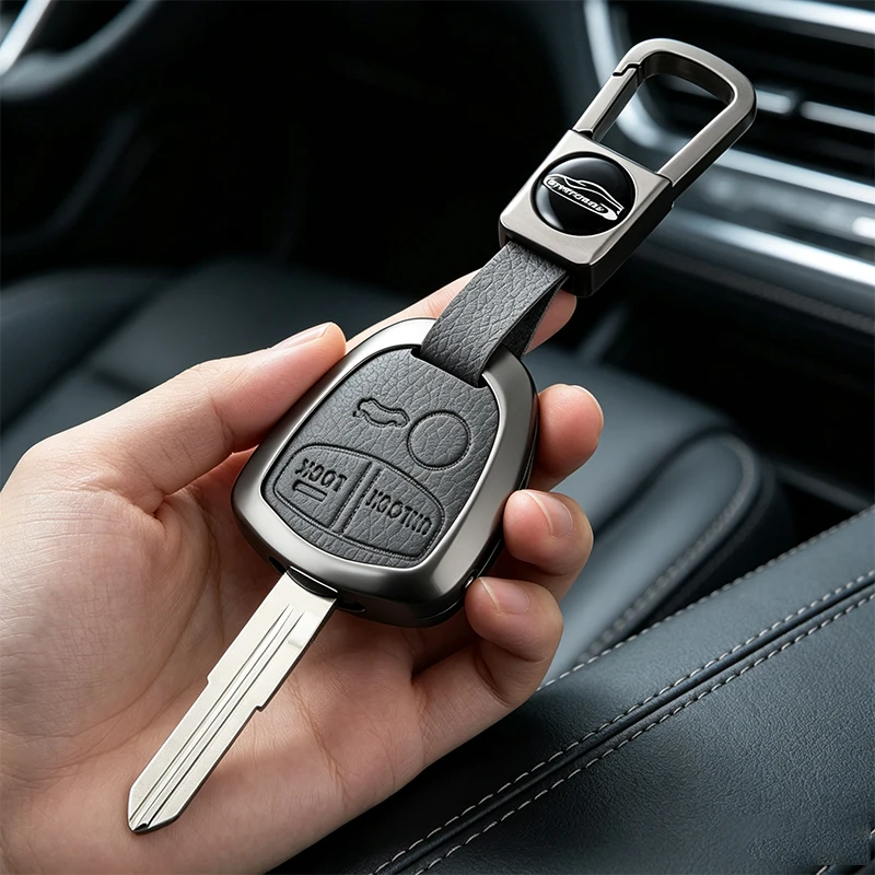 

Zinc Alloy Car Key Case Cover Fob for Mitsubishi Evolution Lancer EX Grandis Outlander Triton Pajero ASX Protector Shell
