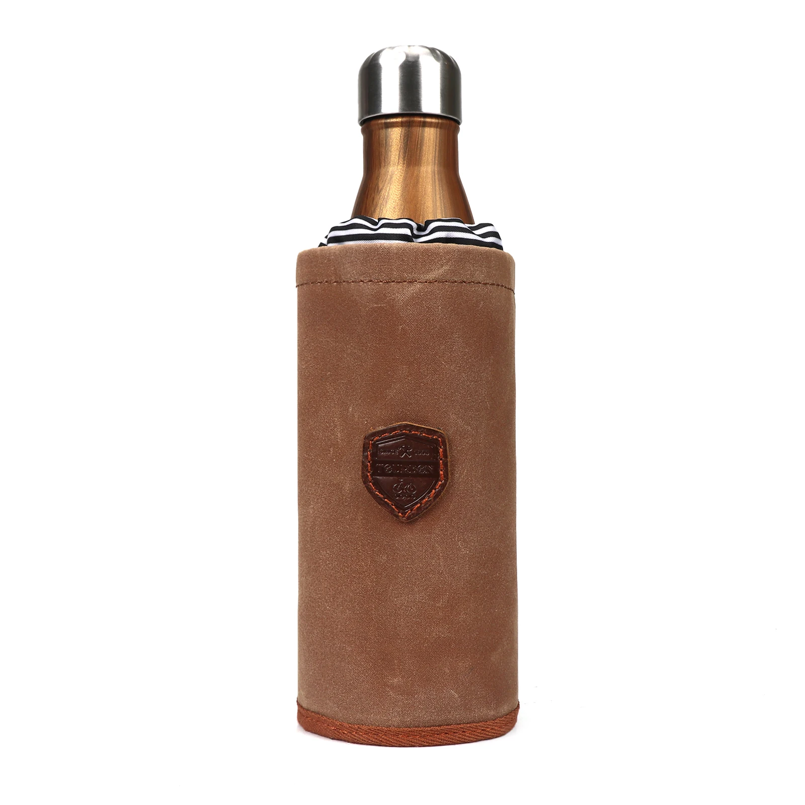 Tourbon Vintage Bike Water Cup Coffee Beer Pouch Cover Bag Cell Phone Holder Bicycle Storage Canvas Cycling Accessories