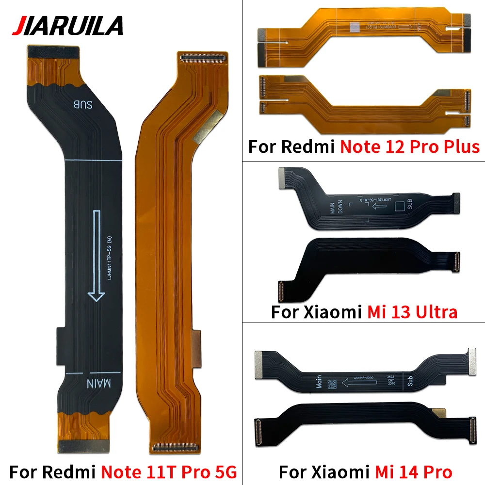 Main Motherboard Connector Board Ribbon Flex Cable For Xiaomi Redmi Note 11 11T 12 Pro 4G 5G Plus Mi 13 Ultra 13T 14 Pro  Poco X