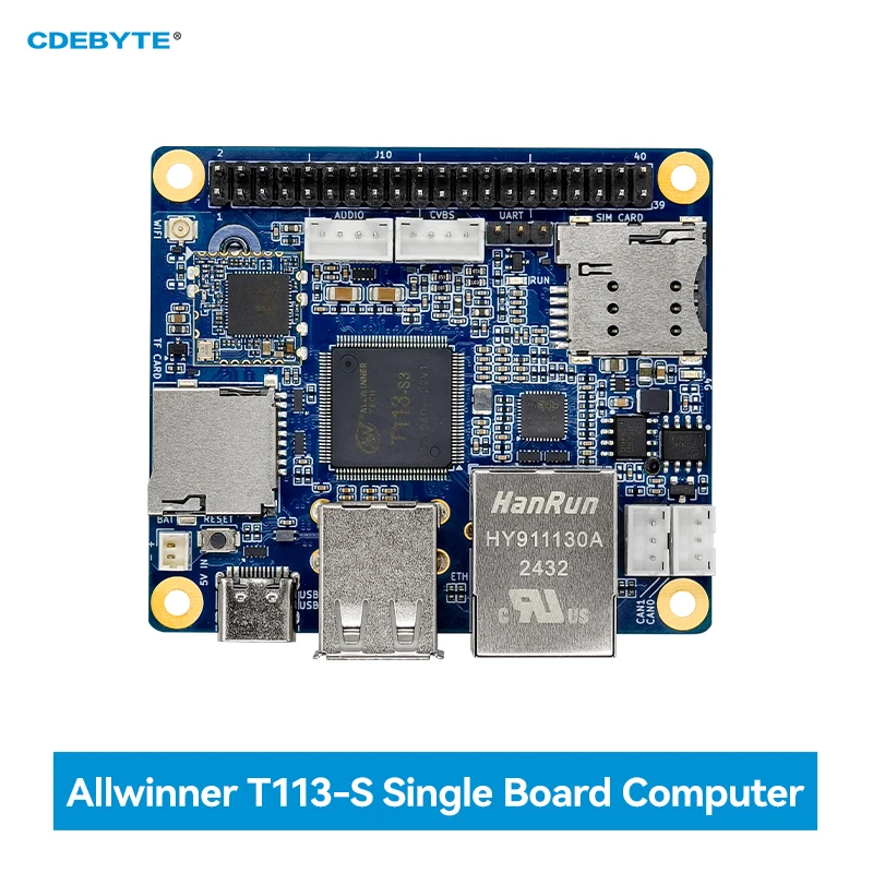 كمبيوتر لوحي واحد T113-S Raspberry Pi 3A Linux CDEBYTE ECB31 Series درجة صناعية تدعم جيجابت Wi-Fi5 4G