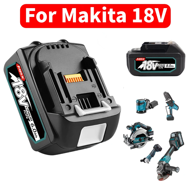 

For Makita 18V Tool Rechargeable Battery BL1860 B 18V Backup Battery for Makita 18V BL1860 BL1840 BL1850 with DC18RF Charging