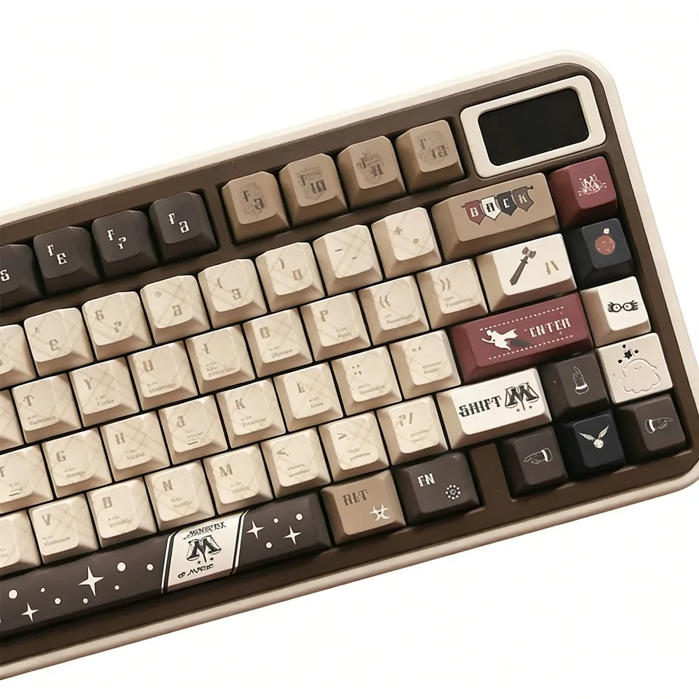 

Ministry of Magic Keycaps 120Key Set Cherry /MOA Profile PBT Brown Artisan Keycaps 61-108 Mechanical Keyboard Gaming Accessory