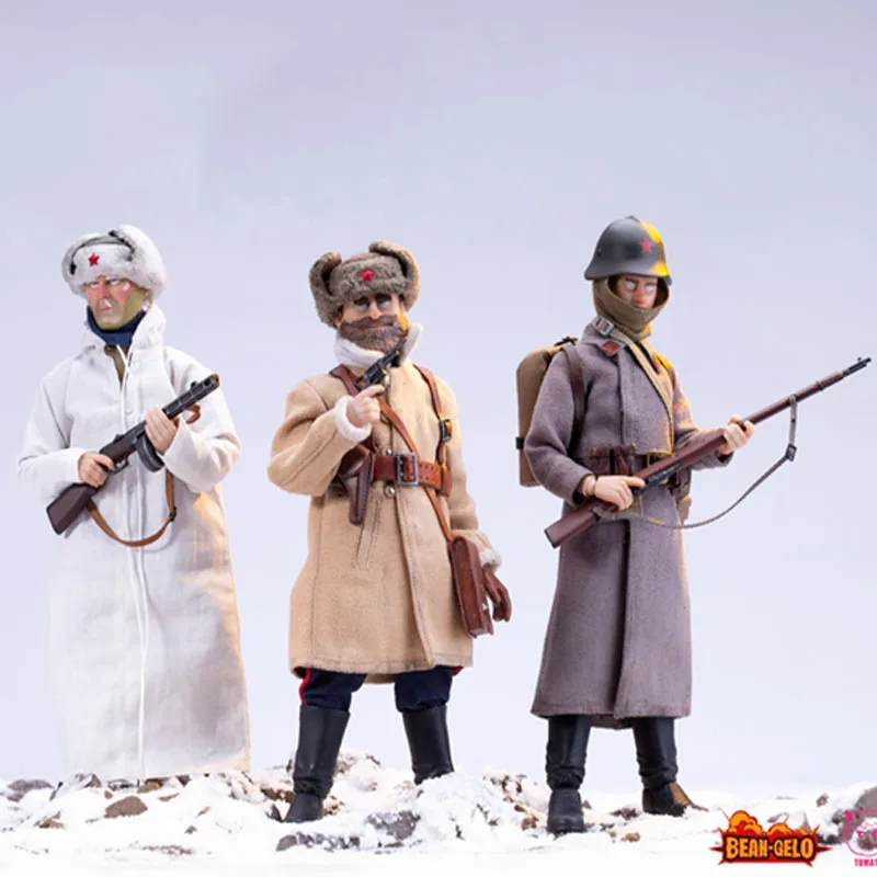 

POPTOYS BGS024 BGS025 BGS026 BGS027 BGS028 BGS029 1/12 Big Head Soldier Bezov Yevrem Andrey Full Set 6'' Action Figure In Stock