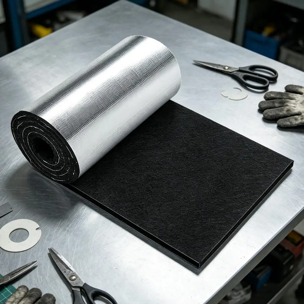 Universal Battery Thermal Wrap Universal Car Battery Insulation Kit Heat-resistant Battery Blanket Aluminum Foil Tape for Hot