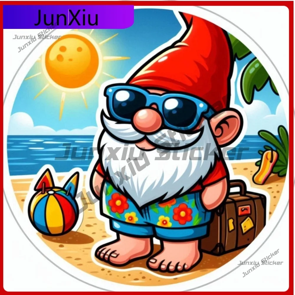 

Unique Gnome Decal UV Resistant Waterproof Sticker Vehicle Decoration Stylish Scratch Sunproof Exterior Durable Outdoor