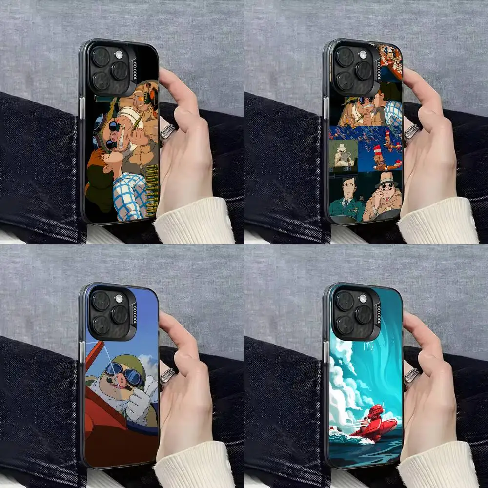 

Anime Cartoon Red Pig Phone Case For iPhone 16,15,14,13,12,11,Mini,Pro,E,SE4,XS,MAX Black Candy Matte Shell