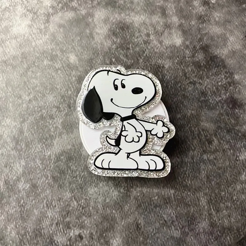 Miniso سنوبي حامل هاتف المحمول الكرتون العالمي 3M ذاتية اللصق قابلة للطي قوس تمتد قبضة الهاتف فنجر الوقوف