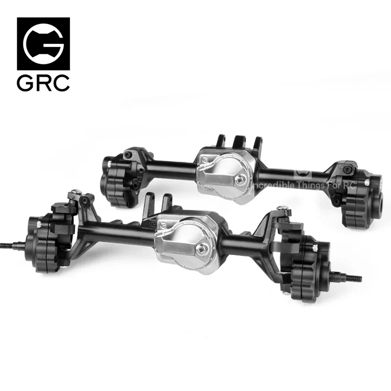 GRC G2 Ackermann Metal Axle Housing & Portal Drive Housing Set #Casting For TRX4 Defender G500 Bronco Blazer #GAX0121BFB