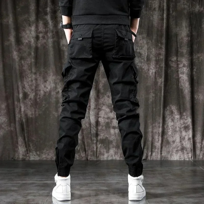 Male Cowboy Pants Aesthetic Cargo Jeans for Men Black Trousers Motorcycle Denim High Quality Goth New in 2024 Trend Stylish Kpop