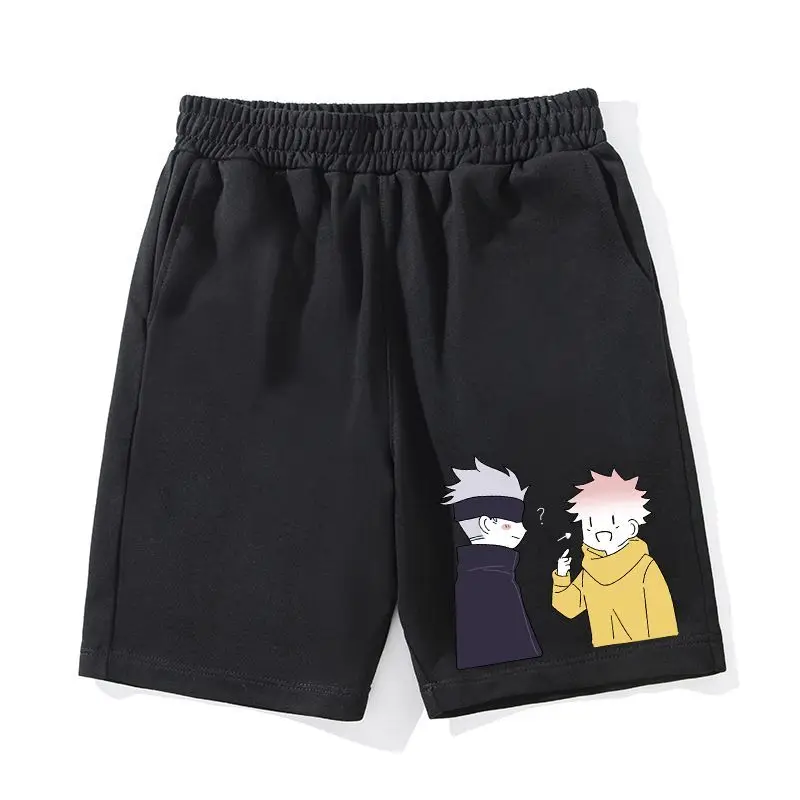 

25. летние новые свободные мужские и женские шорты из чистого хлопка с анимационным принтом из чистого хлопка, большой размер