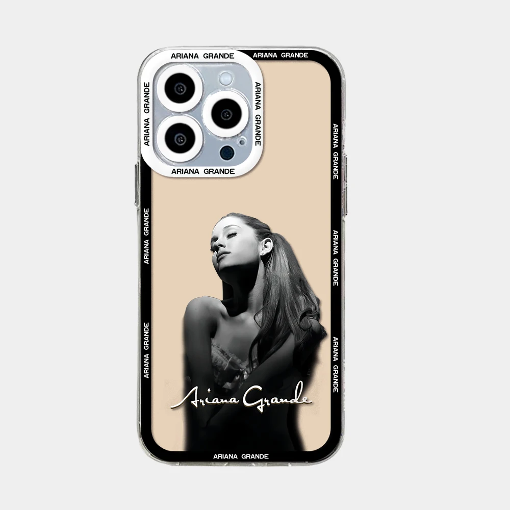 Arianas G-Grande Phone Case For iPhone 15 14 13 12 Mini 11 Pro Max X XR XS 6 7 8 SE20 Plus Soft Silicone Transparent Cover