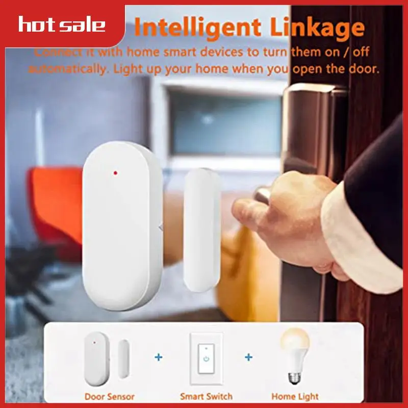 1 Pieces Wireless Door Window Detector Alarm Smart Linkage Window Door Contact Sensor