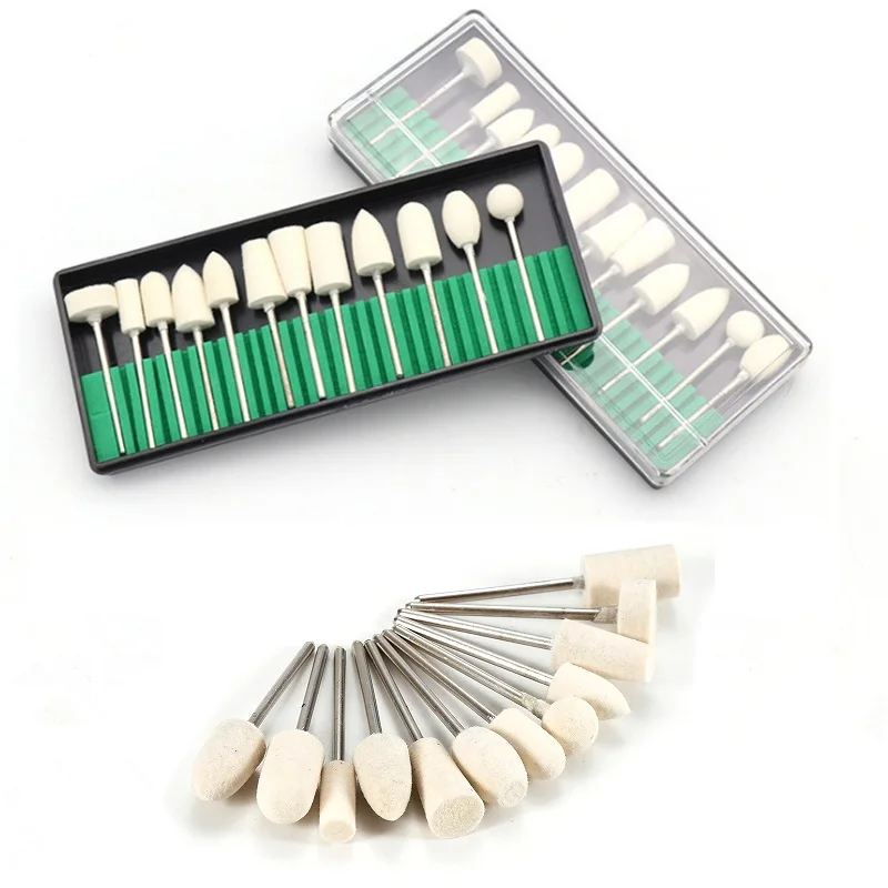 네일 드릴 비트 세트 석영 스톤 다이아몬드 울 밀링 커터 매니큐어 도구 키트 그라인딩 샌더 큐티클 페디큐어