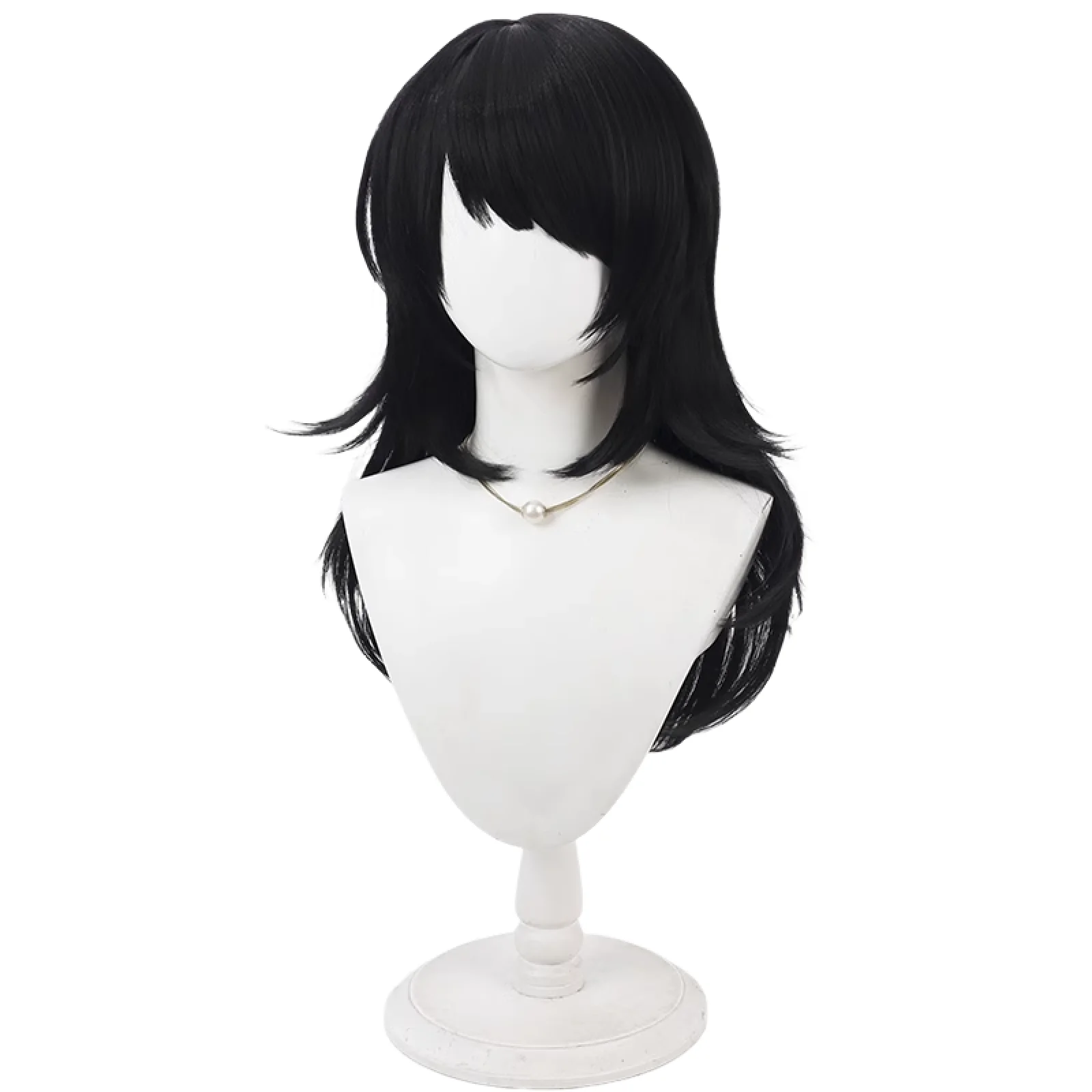 Yahata Umiri Cosplay Wig Costume Black Long Heat Resistant Synthetic Hair Halloween Role Play Party Prop Accessories 3