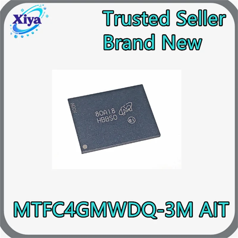 (1/10 units) MTFC4GMWDQ-3M AIT Marking HBBSO eMMC 4.5 BGA-100 Memory Chip – 100% Brand New & Original – Integrity First