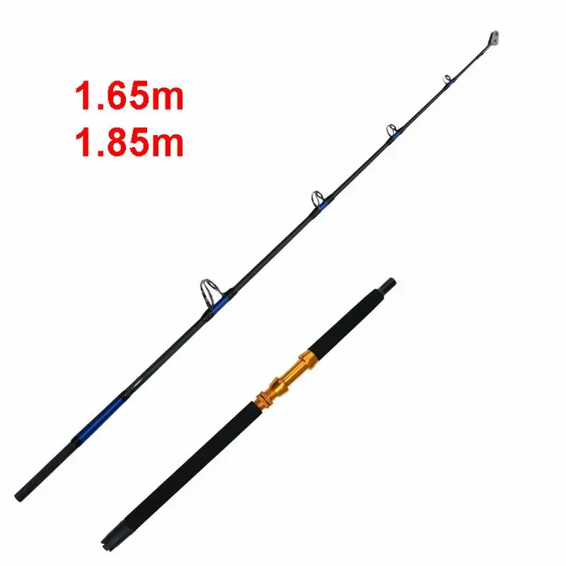 ZZ286 Deep Sea Boat Electric Reel Trolling Fishing Rod 1.65m 1.85m 2.1m 2.4m 2.7m Tip 4.6mm 5.6mm Metal Reel Seat Load 25Kgs