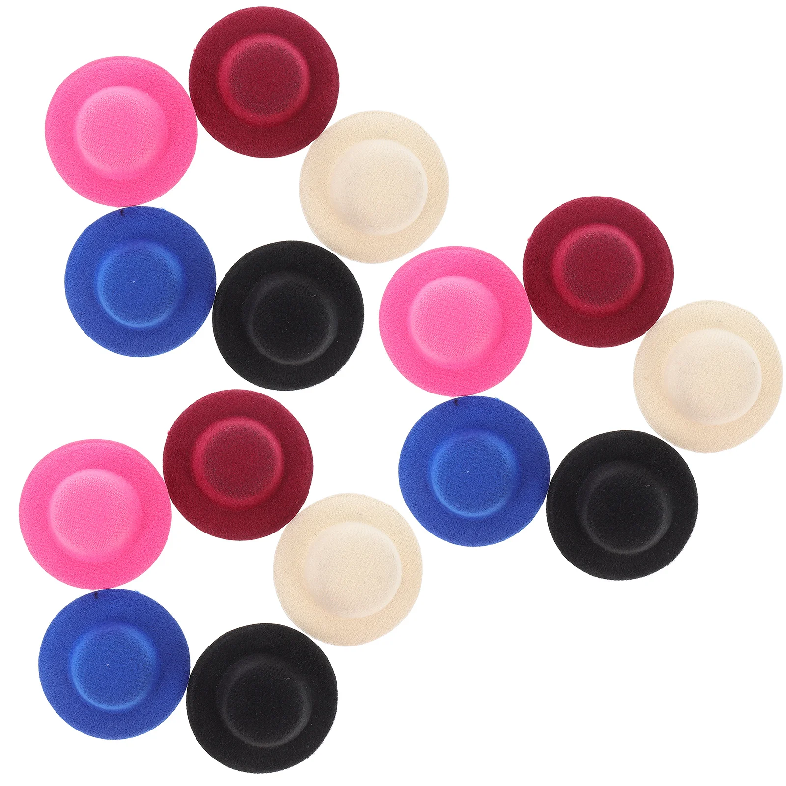 

15 Pcs Small Hat Mini Hats Adornments Caps Decors Scarf Clothes Accessories Formal Colored Man Ornaments