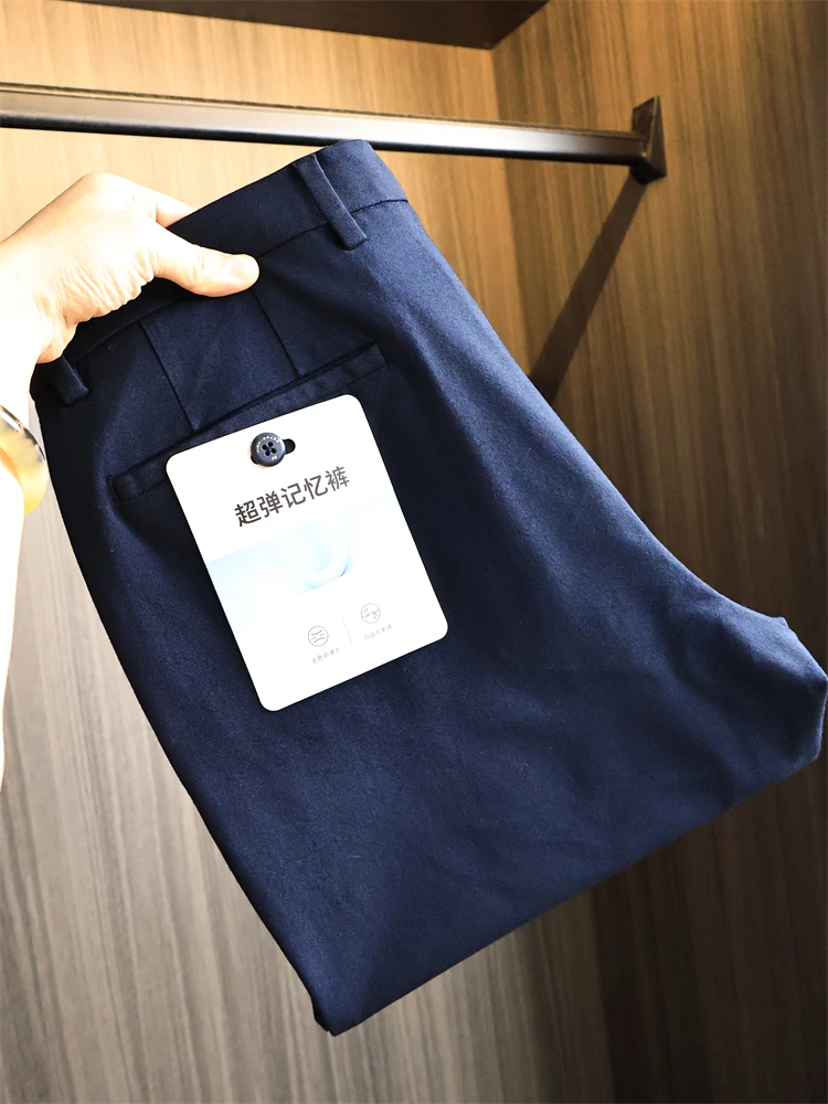 

Ультраэластичные брюки с эффектом памяти! Формально и сли! Осенние мужские цветные деловые повседневные прямые брюки West, модные