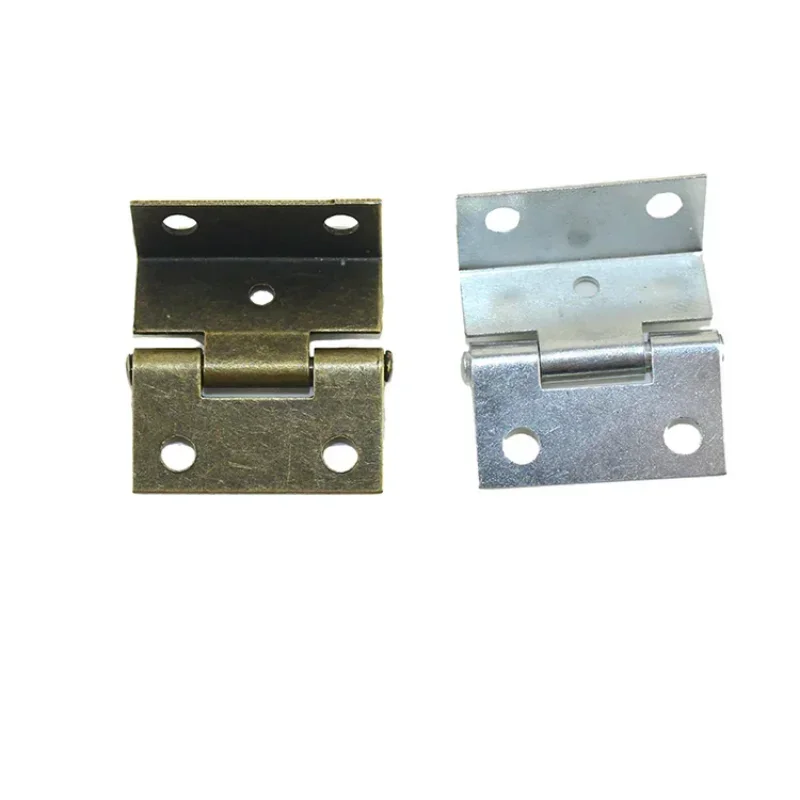 4 Pcs 25*15*12mm Cabinet Door Luggage Furniture Decoration Hinge Jewelry Wood Boxes Vintage Chinese Zinc Alloy Hinge with Screws