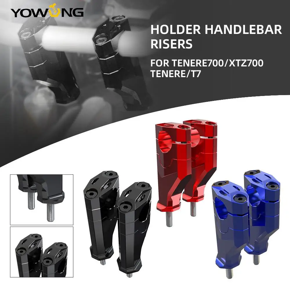 

20MM Handlebar Riser Bar Mount Handle Clamp For Yamaha Tenere 700 XTZ 700 T700 2019-2023 2022 Tenere700 World Raid Rally Edition