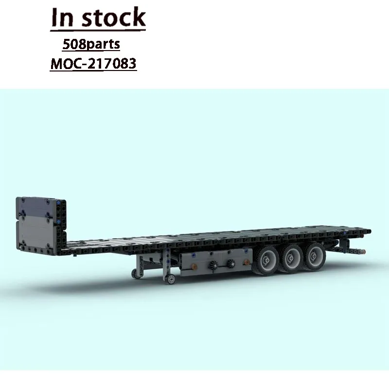 

MOC-217083 Модель грузового бортового грузового прицепа, 508 деталей, креативная игрушка для мальчиков, детей, дня рождения и Рождества