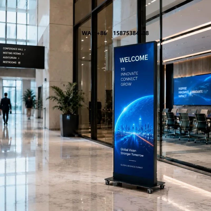 DDW Portable LED Poster Screen Commercial Digital Signage Advertising Display Lightweight Brand Showcase Marketing Solution 8K