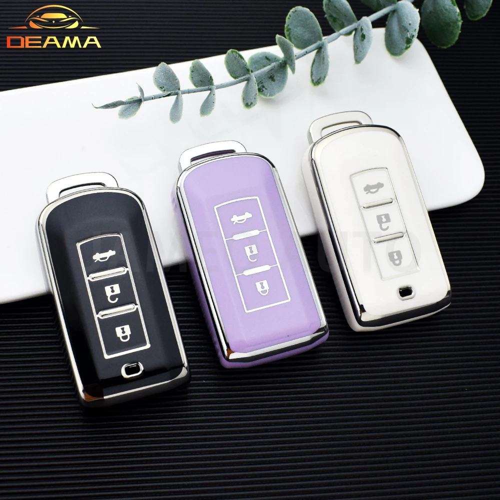 

Чехол из ТПУ для автомобильного дистанционного ключа для Mitsubishi ASX LANCER Pajero Sport Outlander Eclipse Cross Key Cover Shell Fob Аксессуары