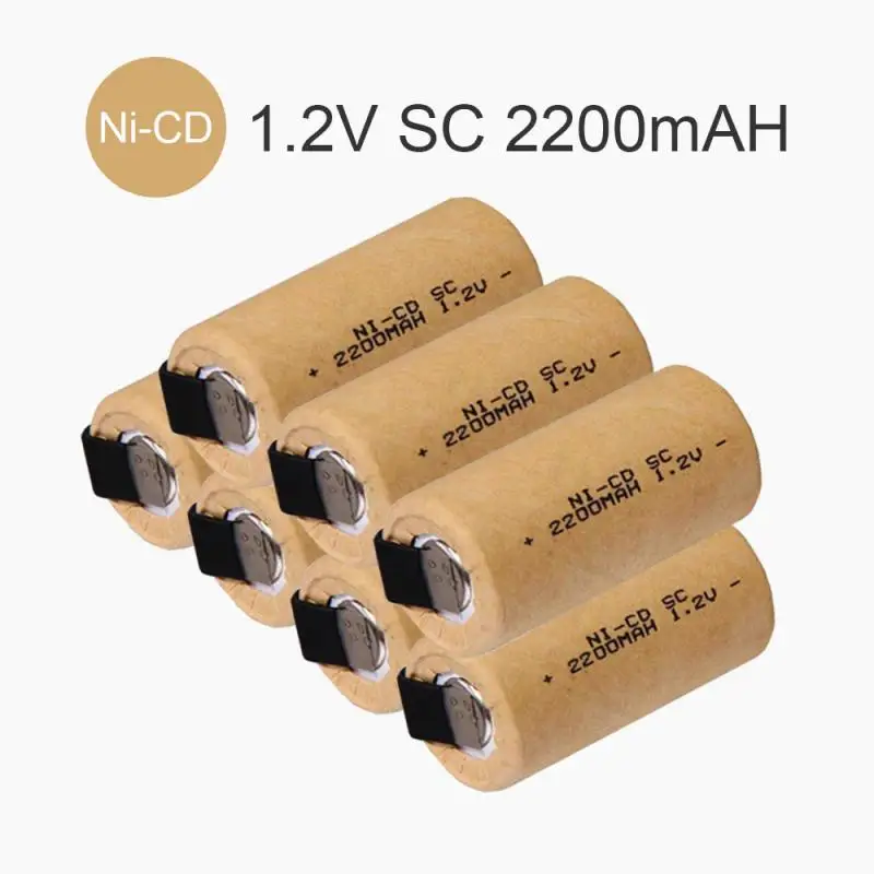 

Аккумуляторная батарея SC 1,2 в, 2200 мАч, 2-12 шт.