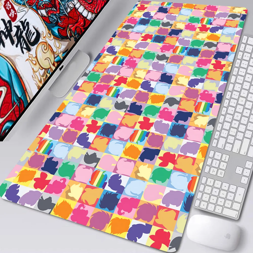 Cartoon Mousepad Desk Pad Gaming Accessories Prime Gaming XXL Cute My L-Little P-Pony Keyboard Pad Stitched Pad Desk Pad