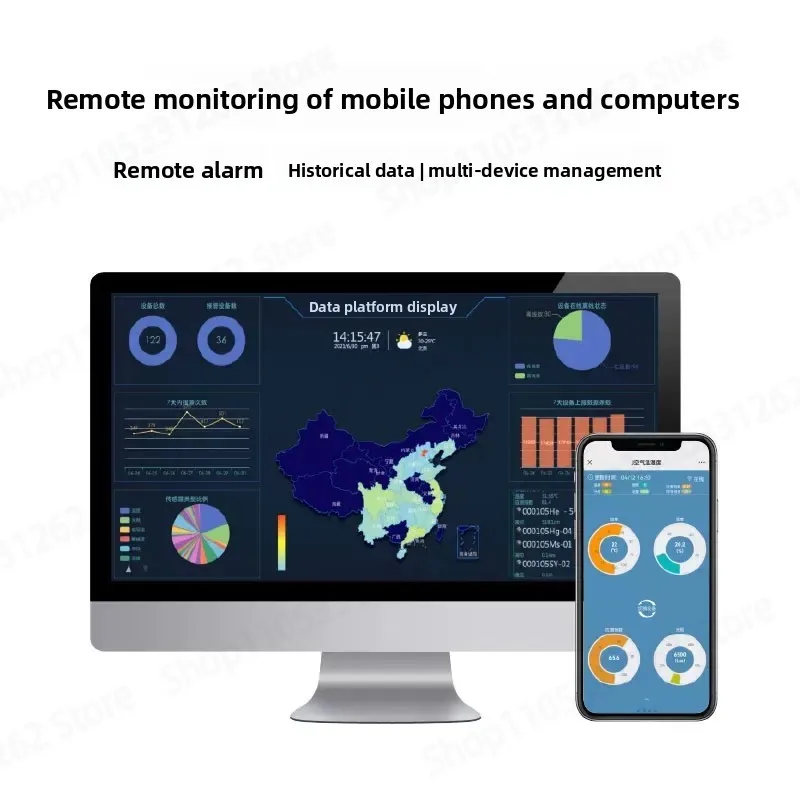 WiFi Wireless Water Level Controller, Remote Monitoring Display, Remote Alarm, Liquid Level Sensor