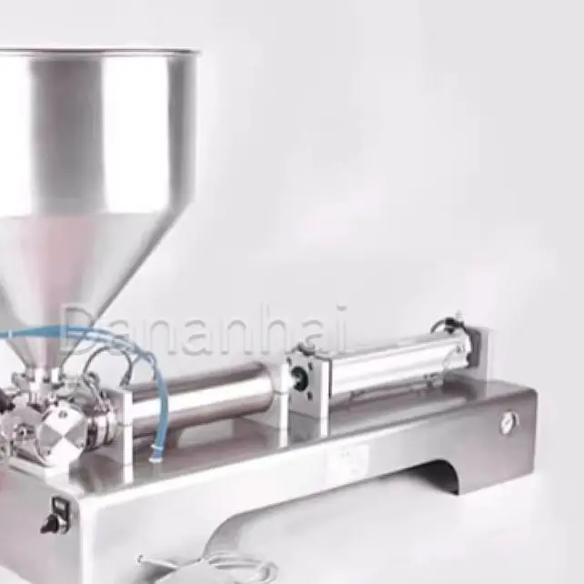 

New Horizontal Paste Filling Machine 10-100ml Single Head High Viscosity Honey Liquid Water Packaging Equipment