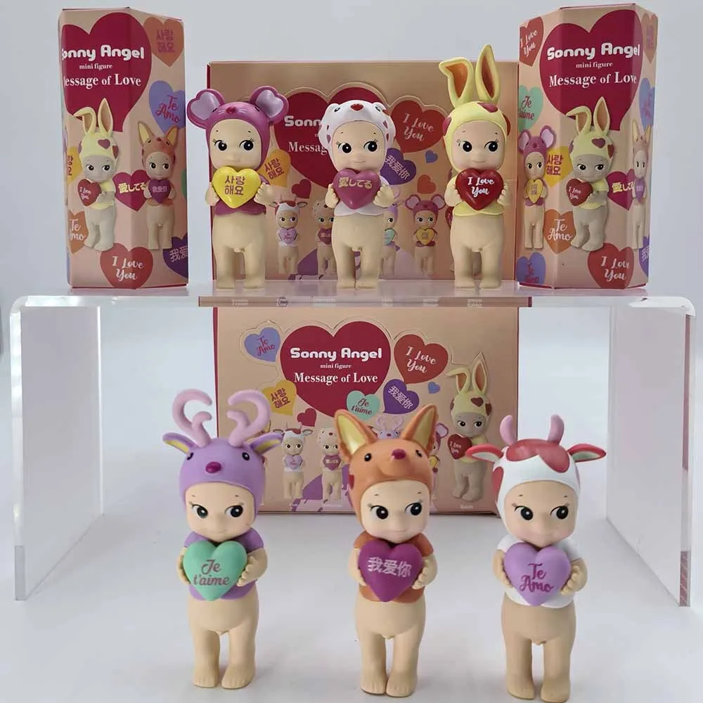 Sonny Angel Mini Figure Message Of Love Series Cherry Blossom Limited Editions Blind Box Ornaments Mysteries Surprise Gift Toy
