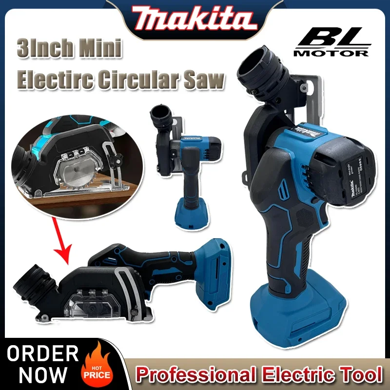 

Makita 3-дюймовая мини-бесщеточная электрическая циркулярная пила, беспроводная перезаряжаемая ручная электрическая шлифовальная машина, инструмент для батареи 18 В