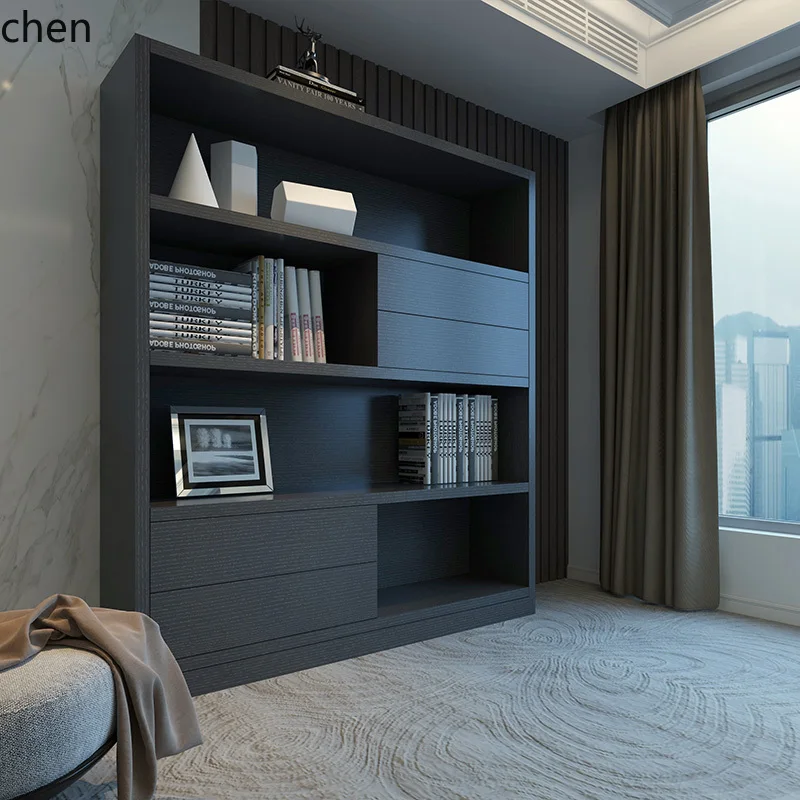 ZMLModern Furniture Study Bookcase Combination Storage Cabinet Light Luxury