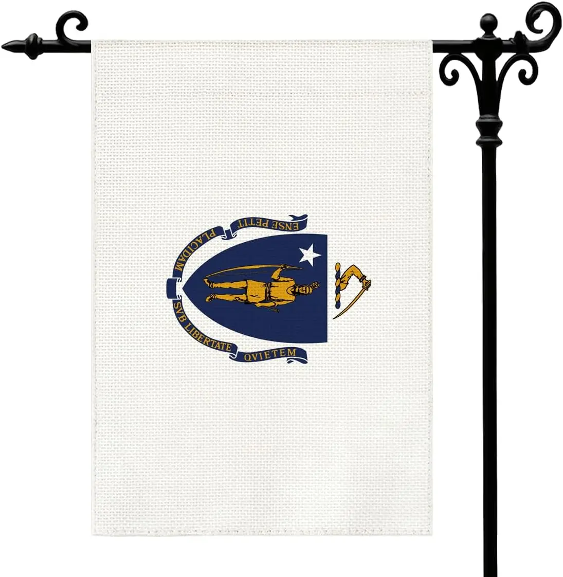 Massachusetts Flag Garden Flags Premium Polyester Fabric Weather Resistant Double Sided Fade Resistant Yard Flag State Lover SSL