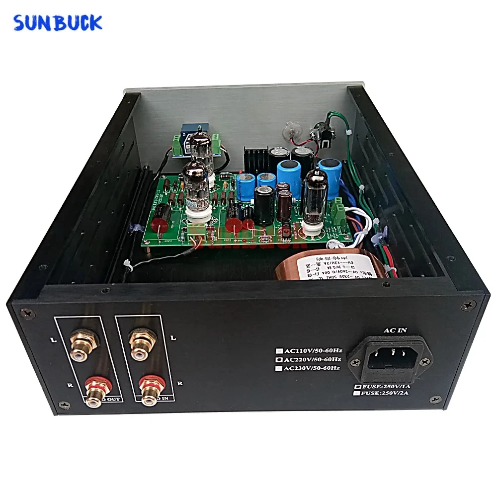 مضخم صوت مسبق ، مرجع Sunbuck ، Conrad-Johnson ، U4N ، 6Z4 ، 6X4 ، 12AU7 ، ECC82 ، صوت HiFi