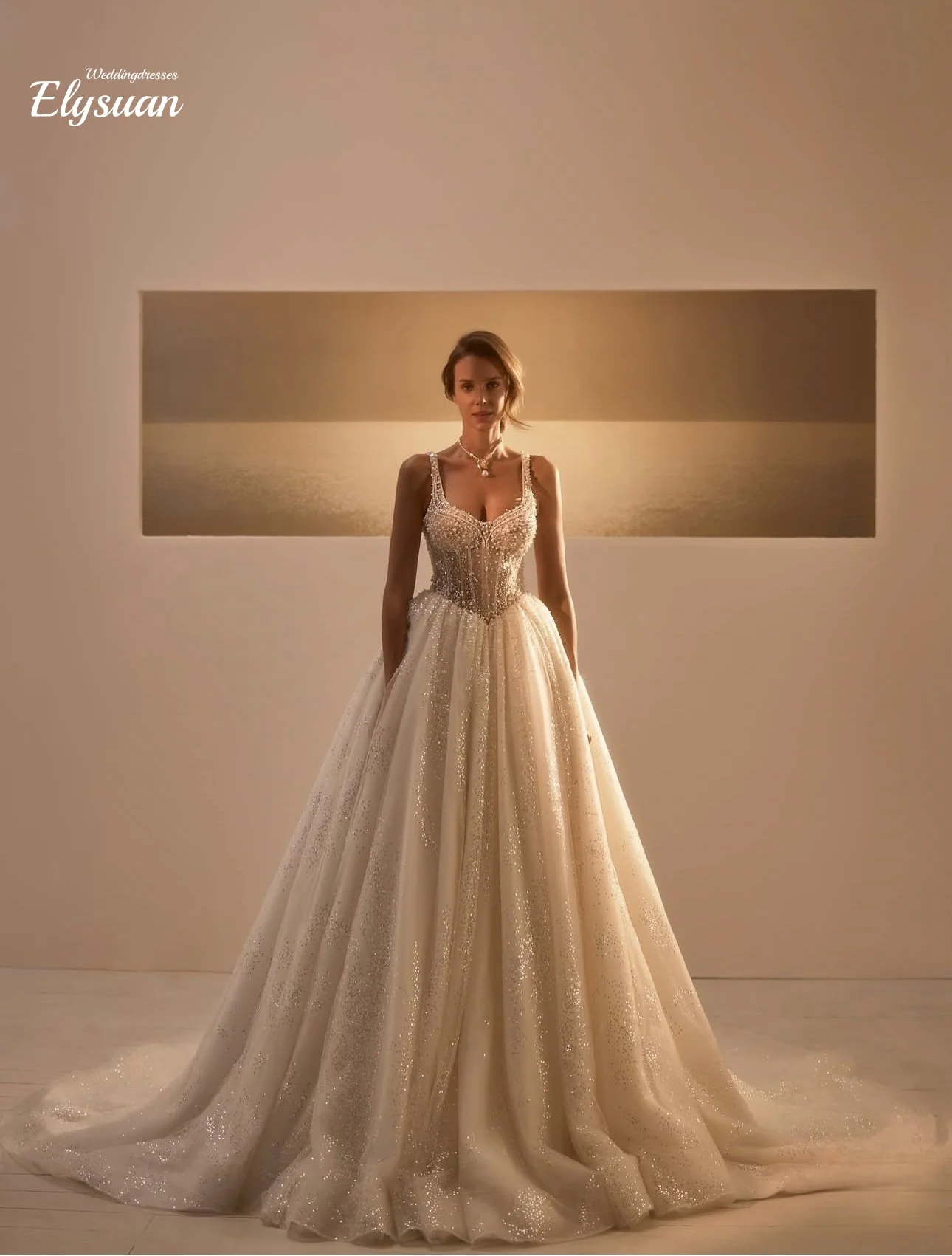 Angepasst Ballkleid Brautkleider Für Braut Spitze Hochzeiten Luxus Elegantes Perle Kleid Korsett Mariage Vestidos De Novia