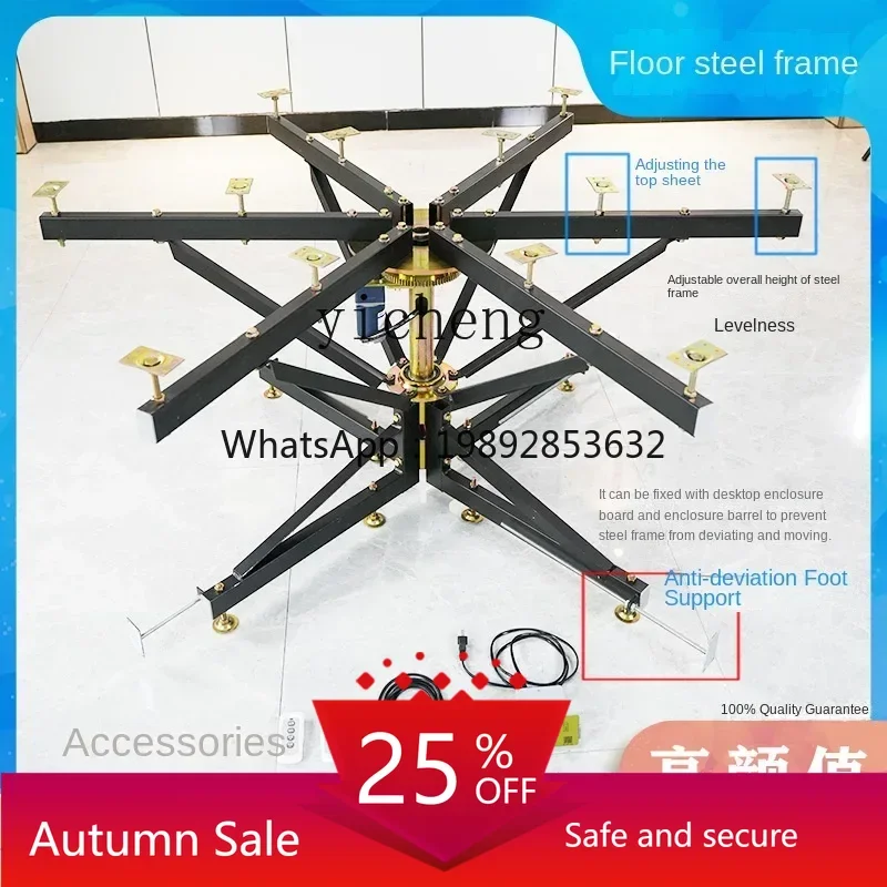 

electric remote control turntable dining table photography display adjustable speed forward and reverse rotating steel frame