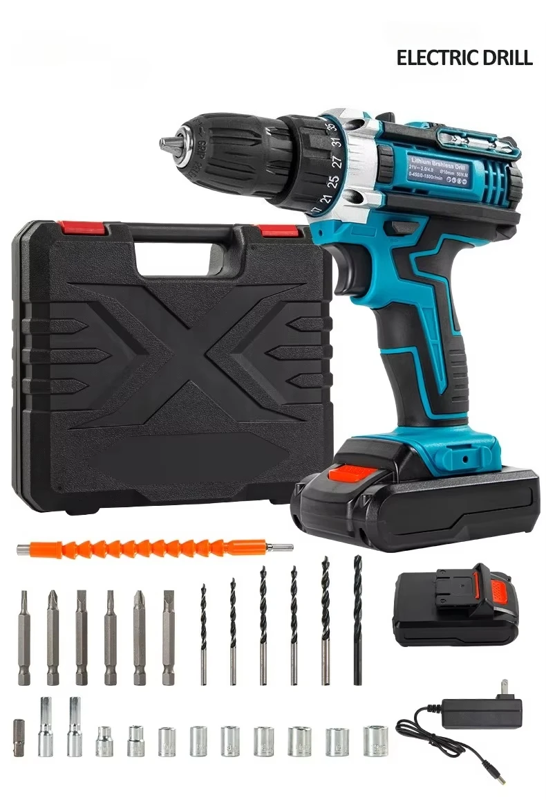 Electric Drill Driver Household Power Tool Set Case Box Bag Hand Tool Hardware