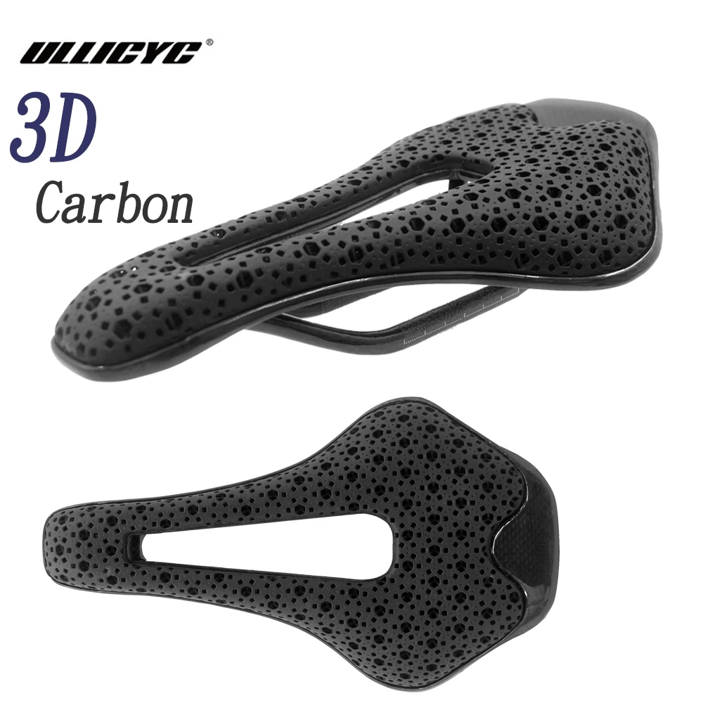 3D Printed Carbon Saddle Bike Seat Cushion Ultralight for Road Mountain Gravel Bicycle parts