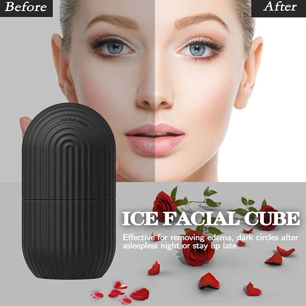 Ice Roller for Face and Eye Facial Beauty Ice Roller Skin Care Tools Ice Facial Cube Gua Sha Beauty SPA SkinCare Face Massager