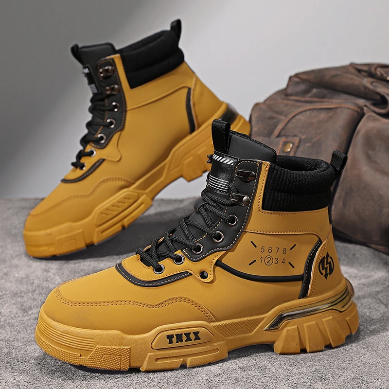 CYYTL Boots Shoes Mens Winter Casual Cowboy Combat Chelsea Tactical Ankle Leather Hiking Outdoor Designer Luxury Tennis Sneakers