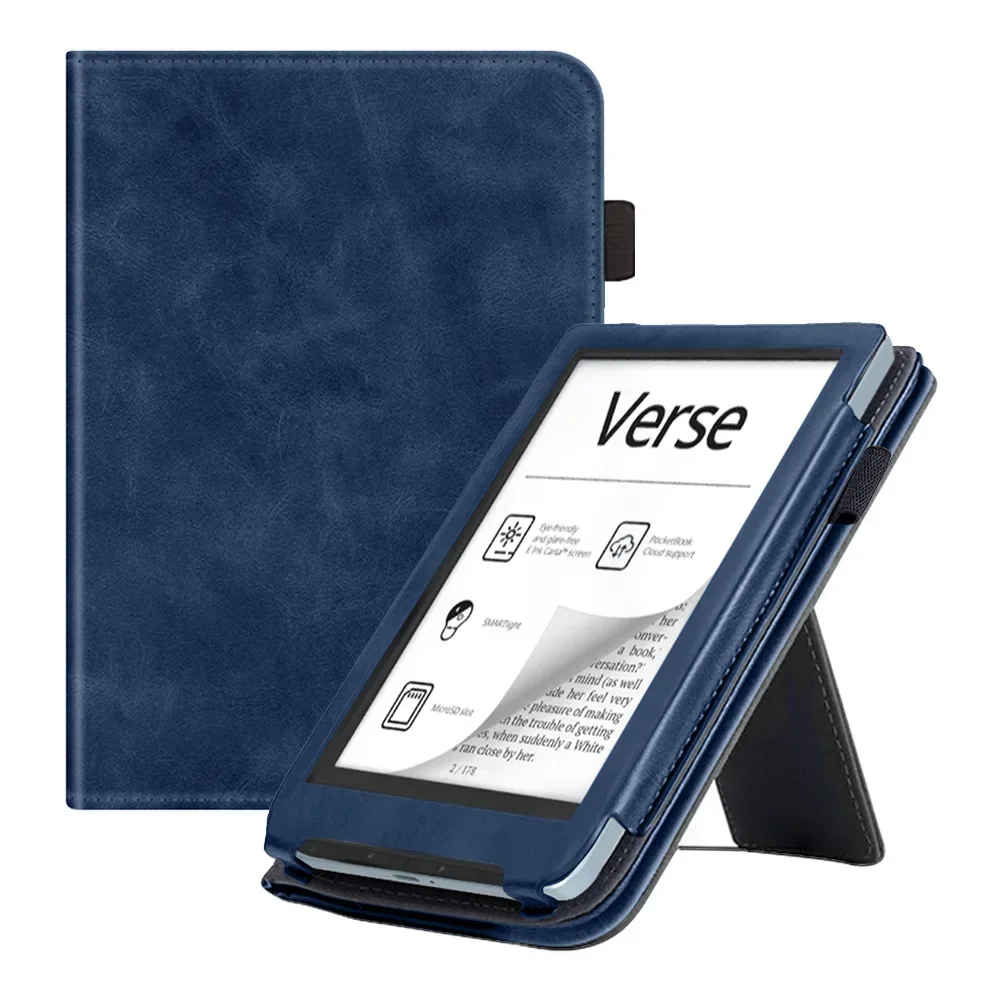 

Business Handheld Cover For PocketBook 619 634K3 634 629 Verse Lite Pro Color Smart Case 6" eBook Flip Funda with Rearward Stand